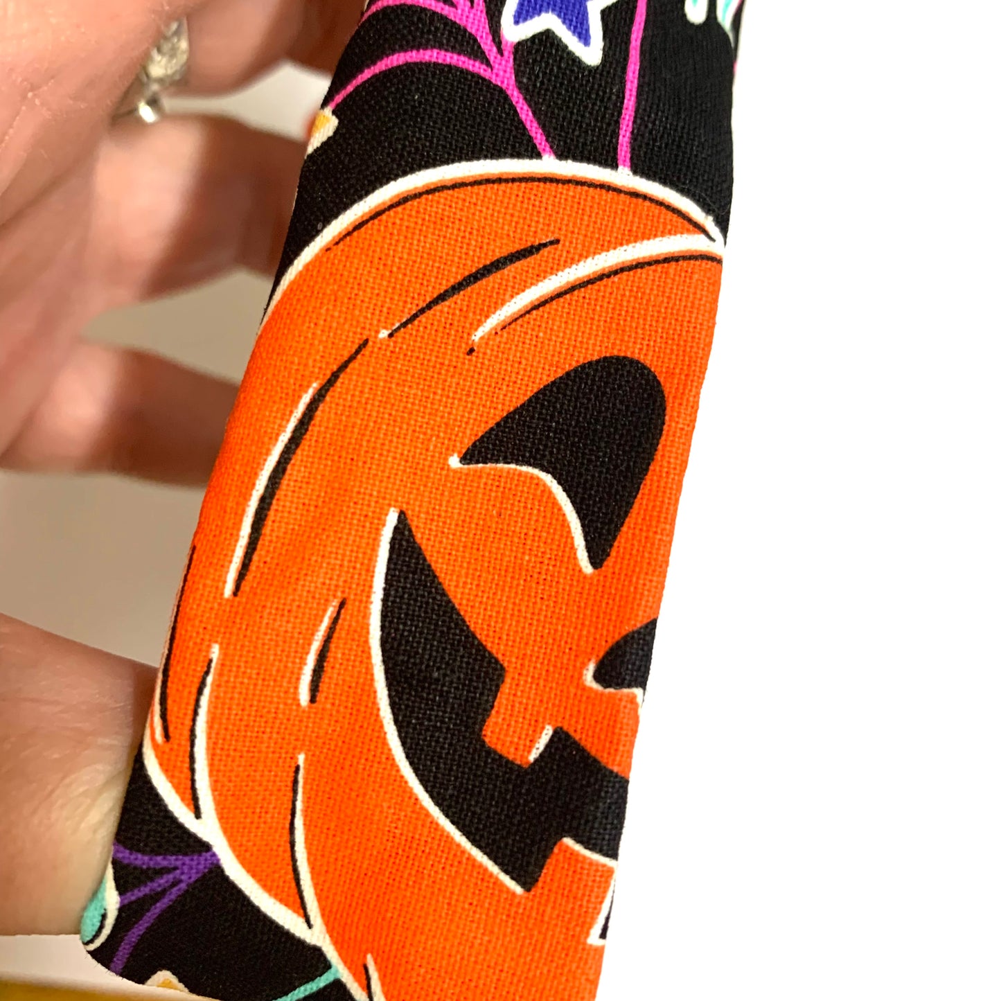 MUMMA WHOOPEE - "Pumpkin Web" Halloween Regular Scrunchies
