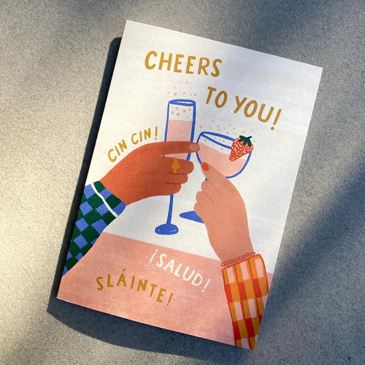 LAUREN SISSON STUDIO- "Cheers To You!" Birthday Cocktails Greeting Card