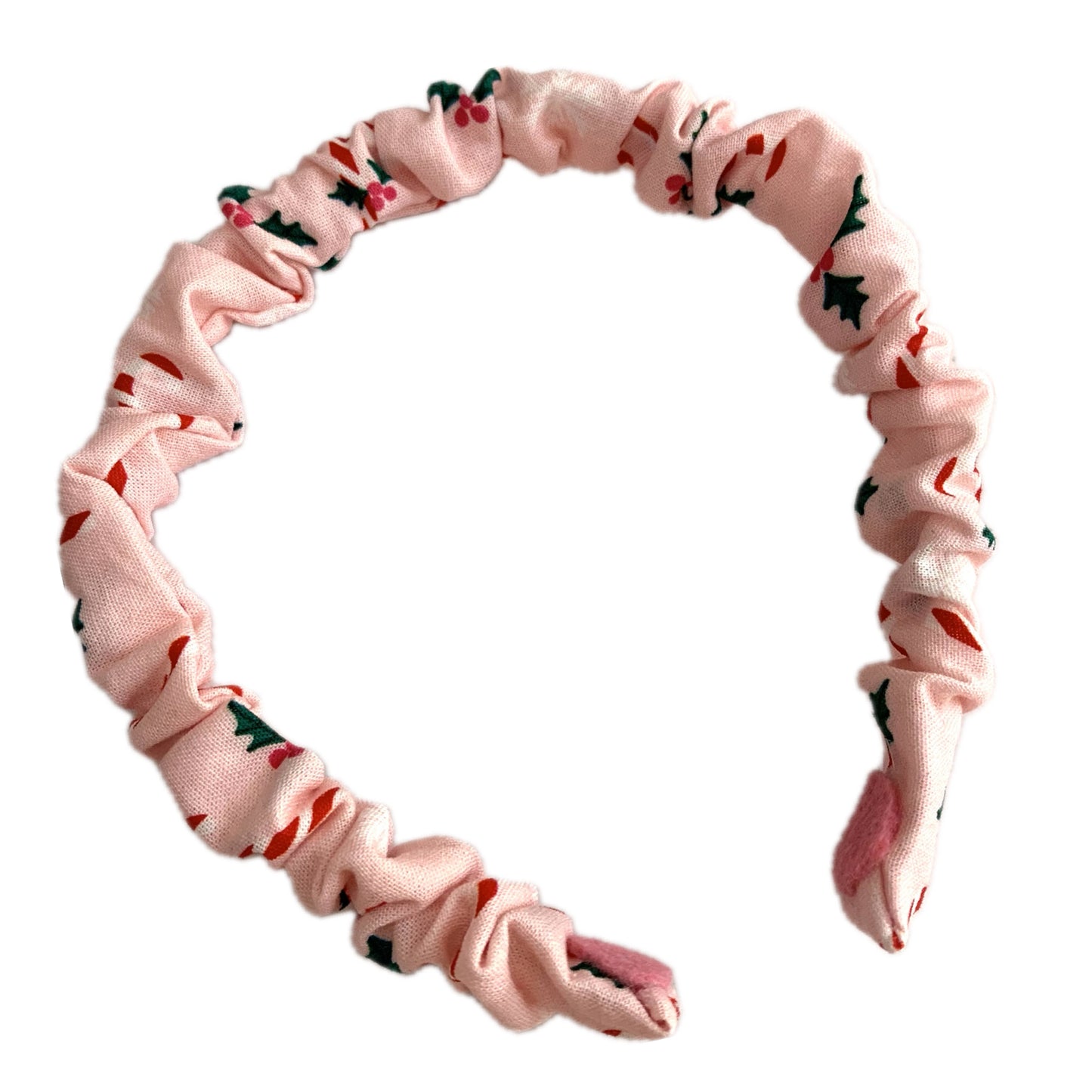 THIS BIRD HAS FLOWN - SMALL CHRISTMAS SCRUNCHIE HEADBANDS- Pinkmas