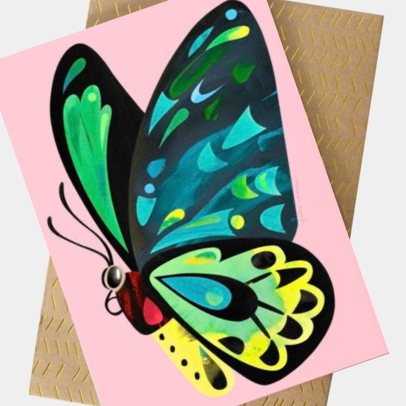 PETE CROMER - CAIRNS BIRDWING BUTTERFLY- GREETING CARD