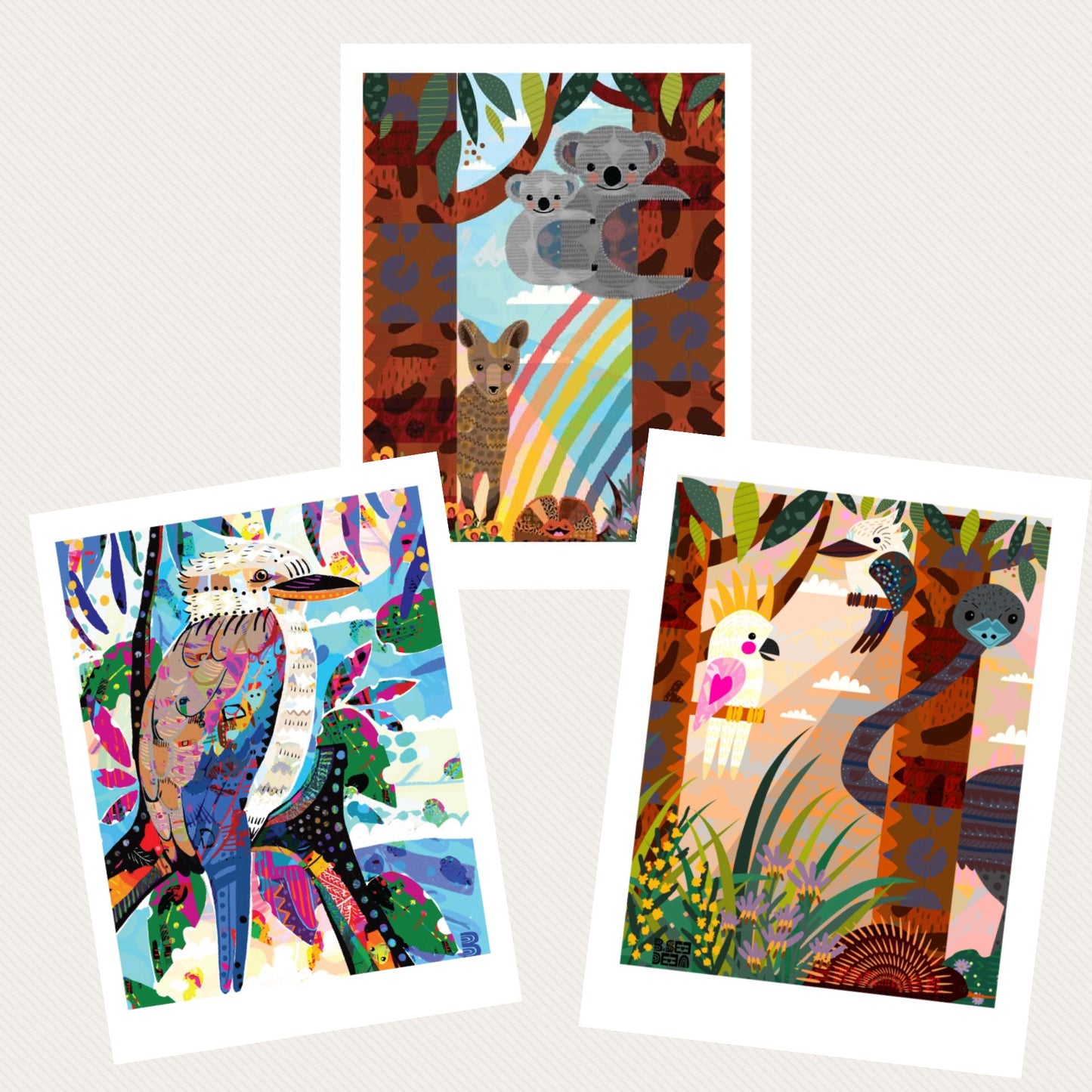 NUOVO - "Koalas & Kangaroos" by Bronwyn Seedeen- GREETING CARD