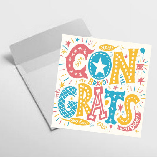 NUOVO - "Congrats" SMALL GREETING CARD