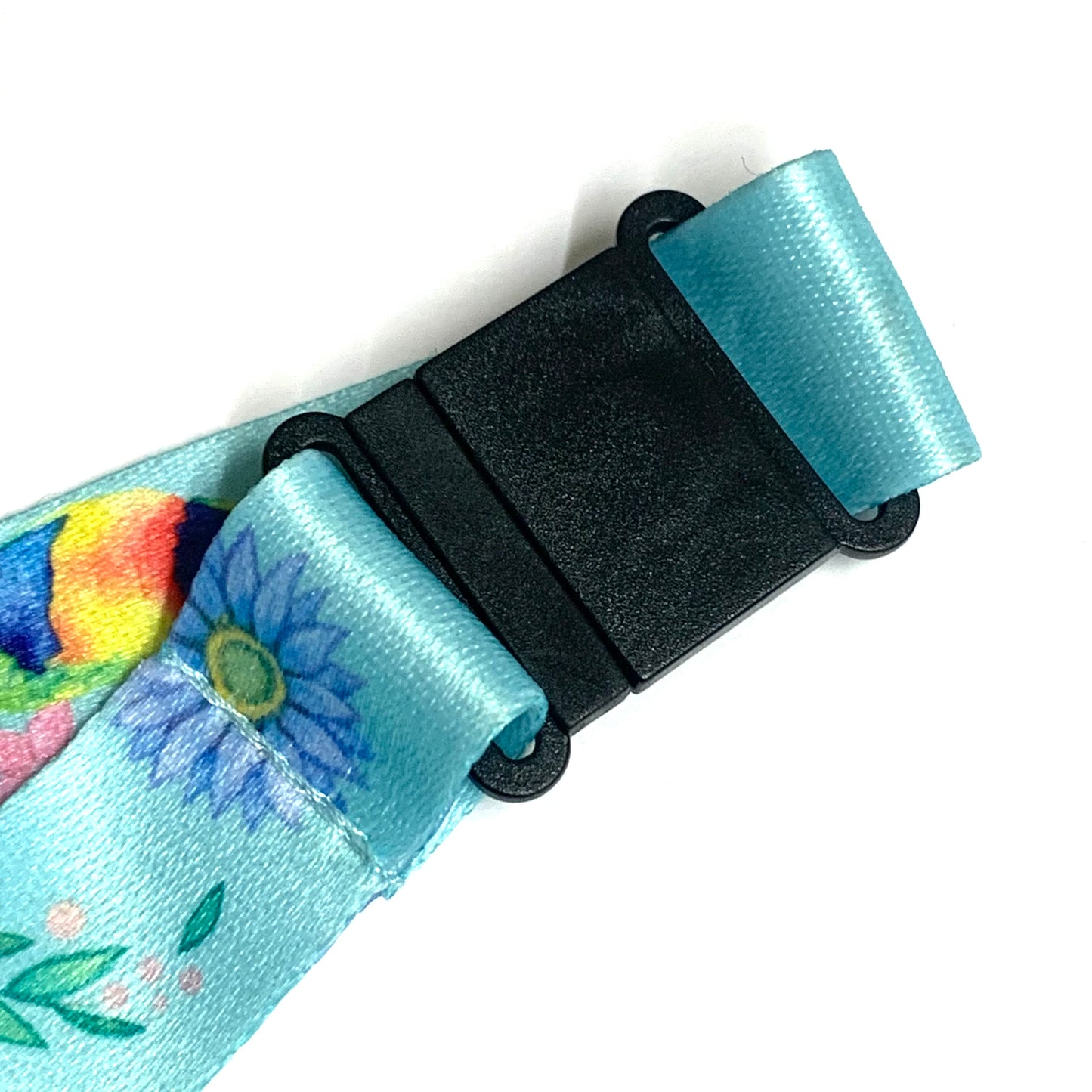 WATERCOLOURS BY CAT- Australian Birds Lanyard- Light Blue