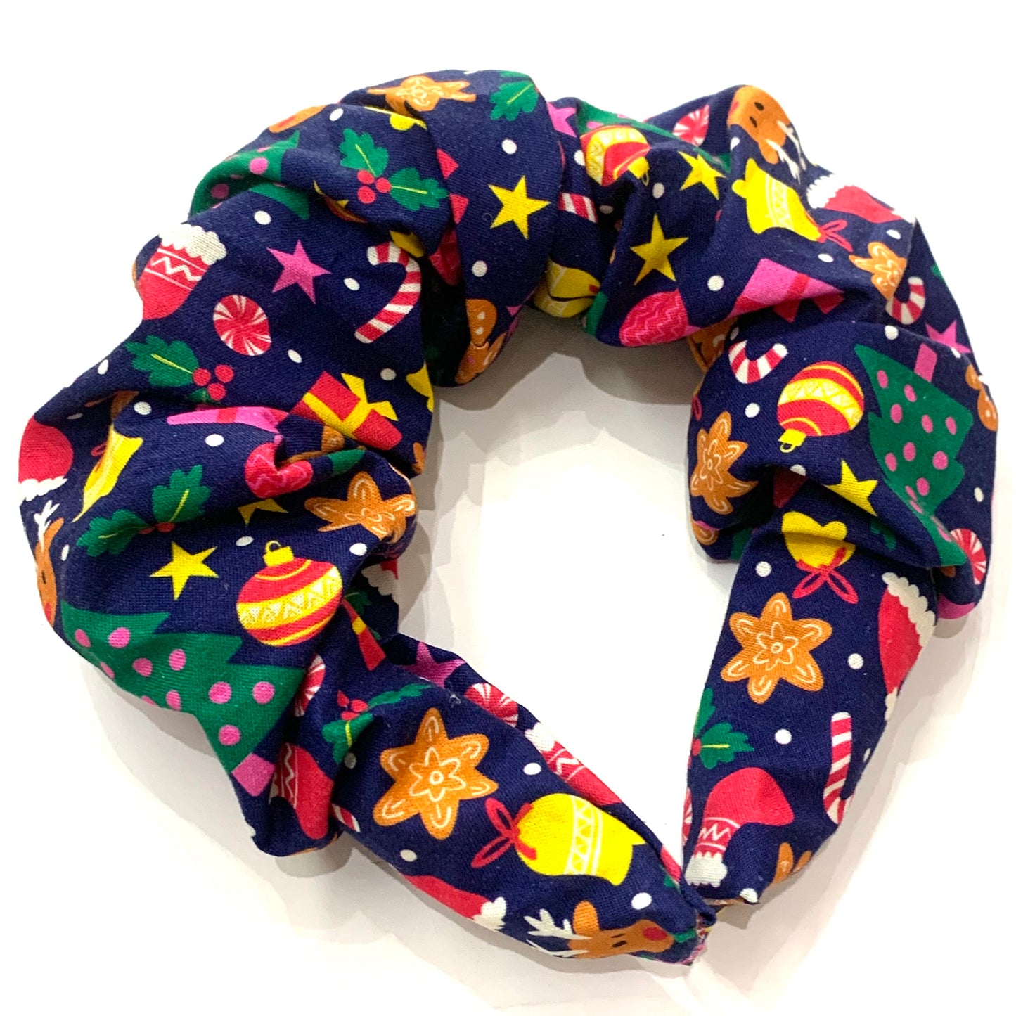 MAKIN WHOOPEE - BIG SCRUNCHIE CHRISTMAS HEADBANDS- Jolly Jumble