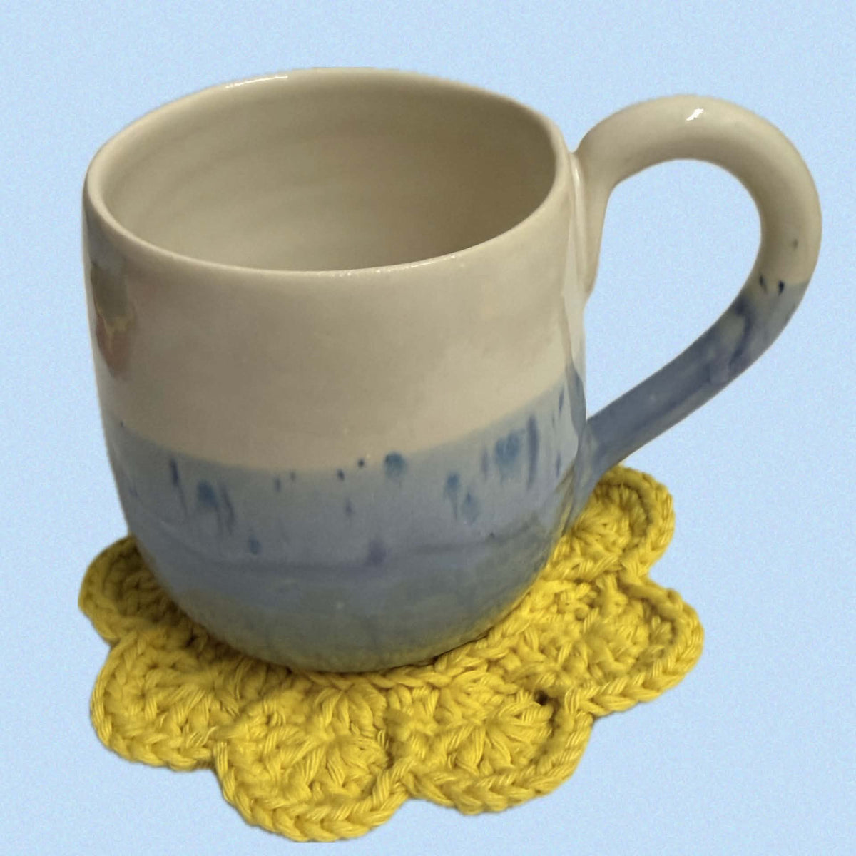 FIBRESCAPE - Crochet Flower Coasters - Set of 6