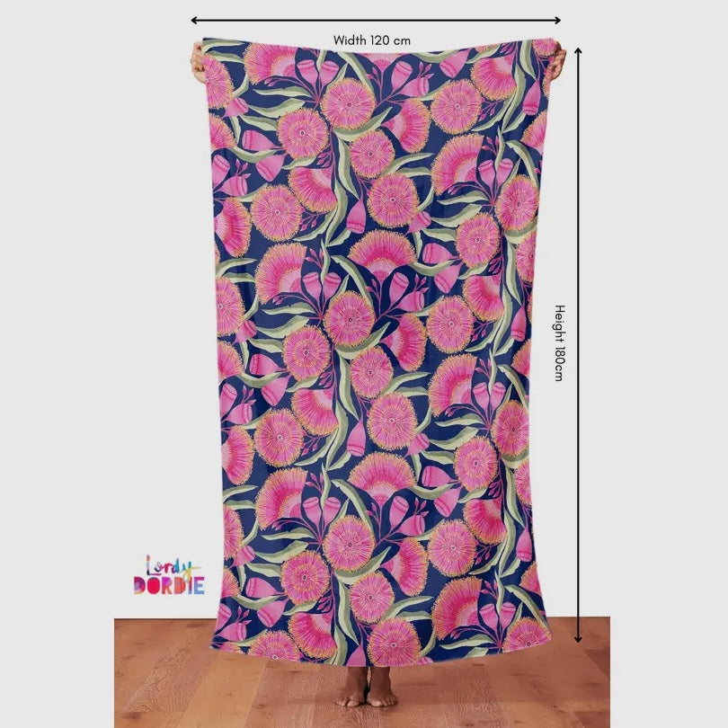 LORDY DORDIE - Gum Blossoms- Beach Wrap/Shawl/Scarf