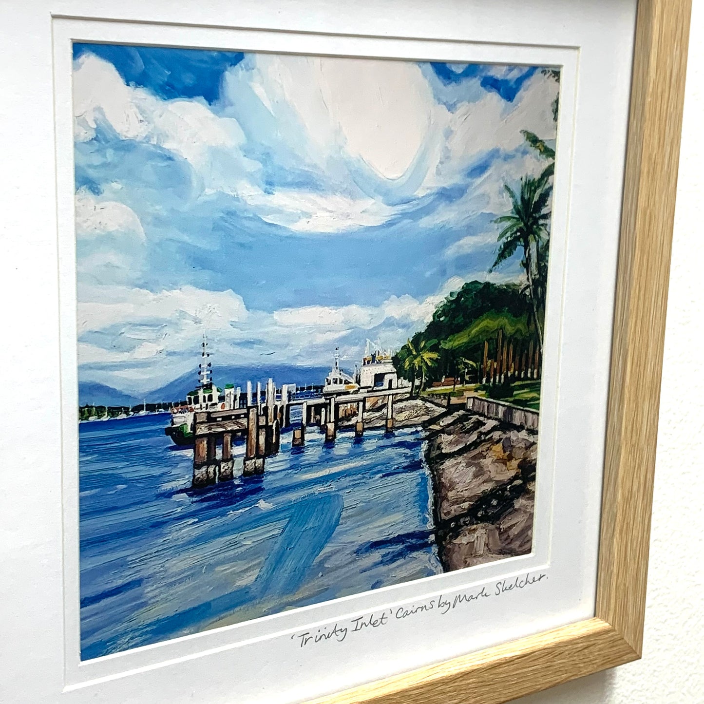 Mark Skelcher Artist - "Trinity Inlet- Square"- Framed Artist Print