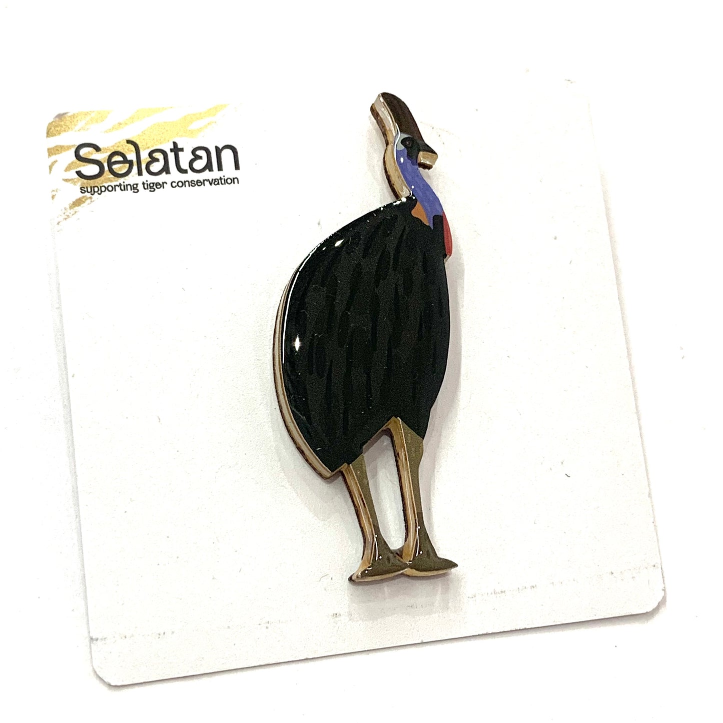 SELATAN- Cassowary Brooch- Small