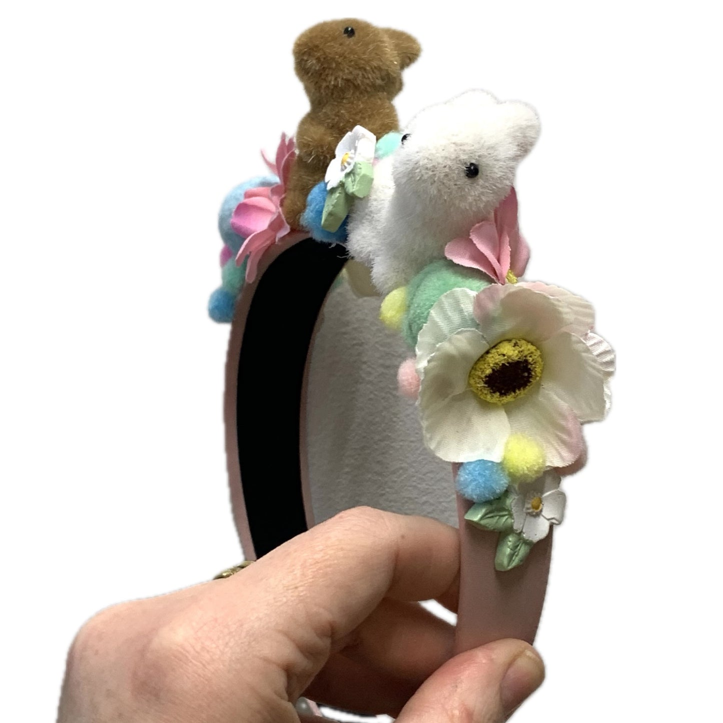 THIS BIRD HAS FLOWN- "BUNNIES & FLOWERS" EASTER FESTIVE HEADBAND