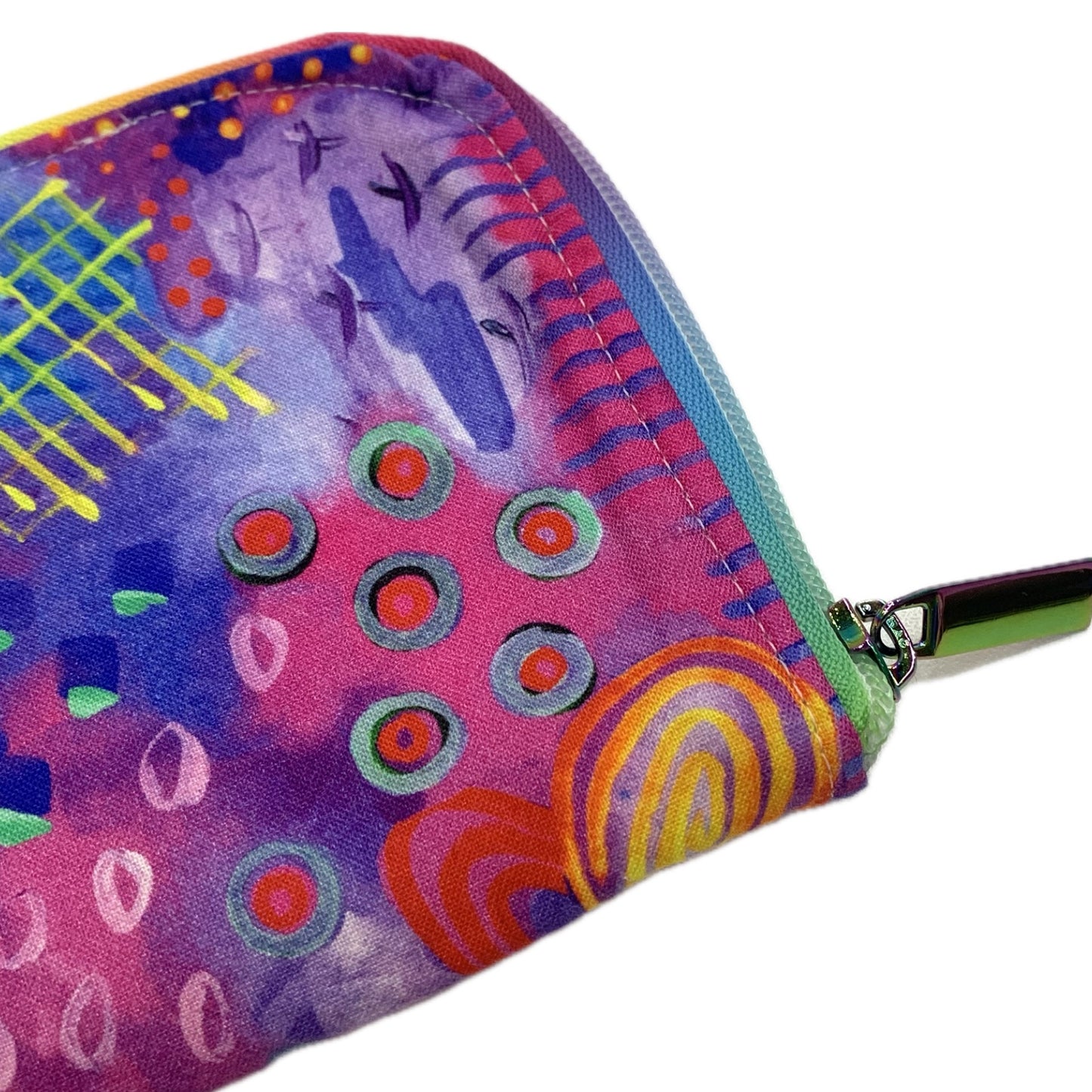 OH SEW ROSY: Wallets/Purses- Purple Abstract