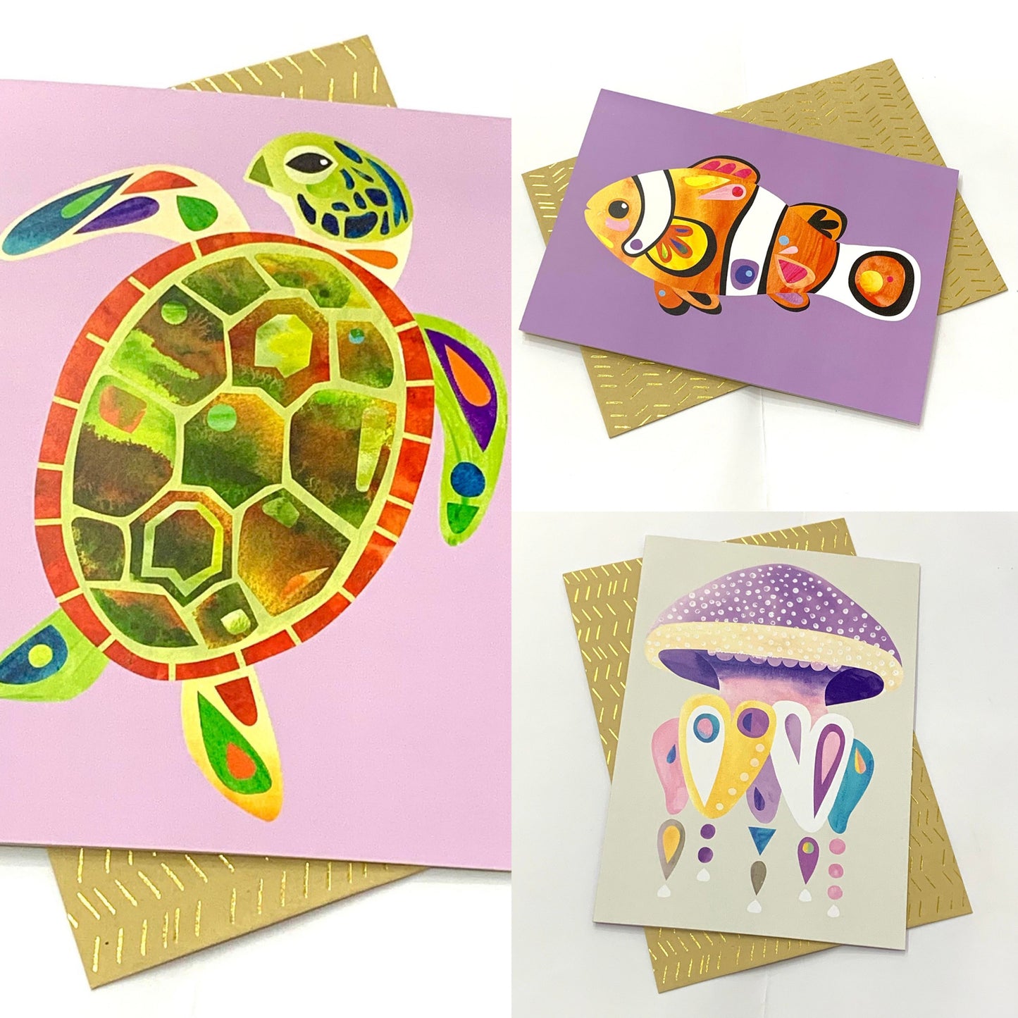 PETE CROMER - TURTLE GREETING CARD
