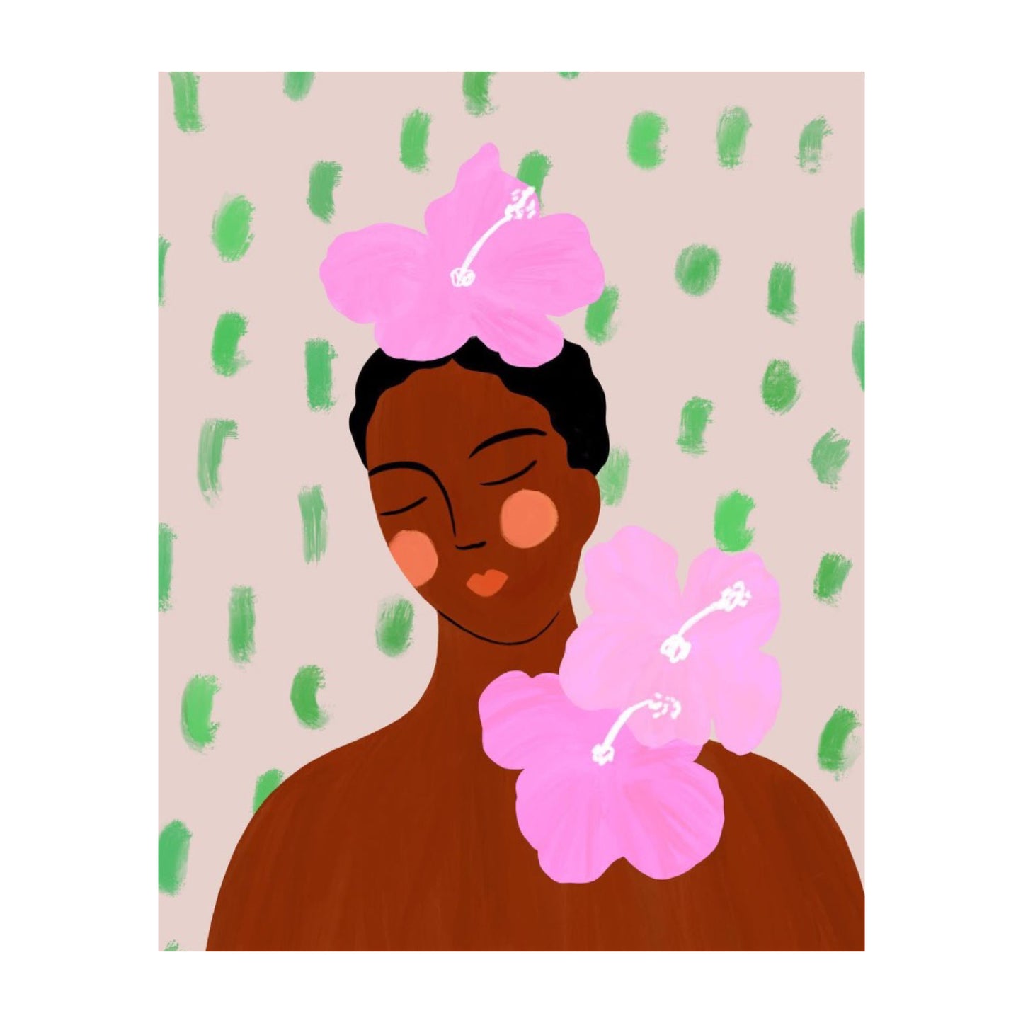 CONSTANZA GOEPPINGER- "Pink Hibiscus"- A4 GICLEE PRINTS