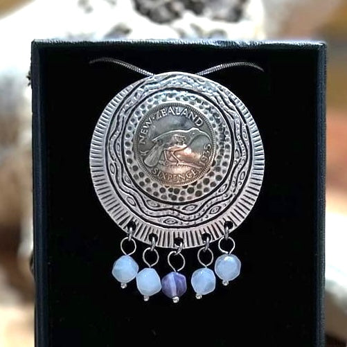 MOLLY MADE- "1935 NZ Sixpence" Pendant Necklace