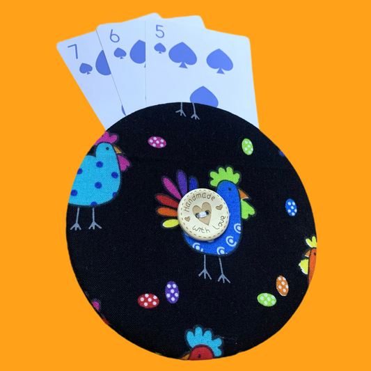 OH SEW ROSY: Playing Card Holders- Chickens