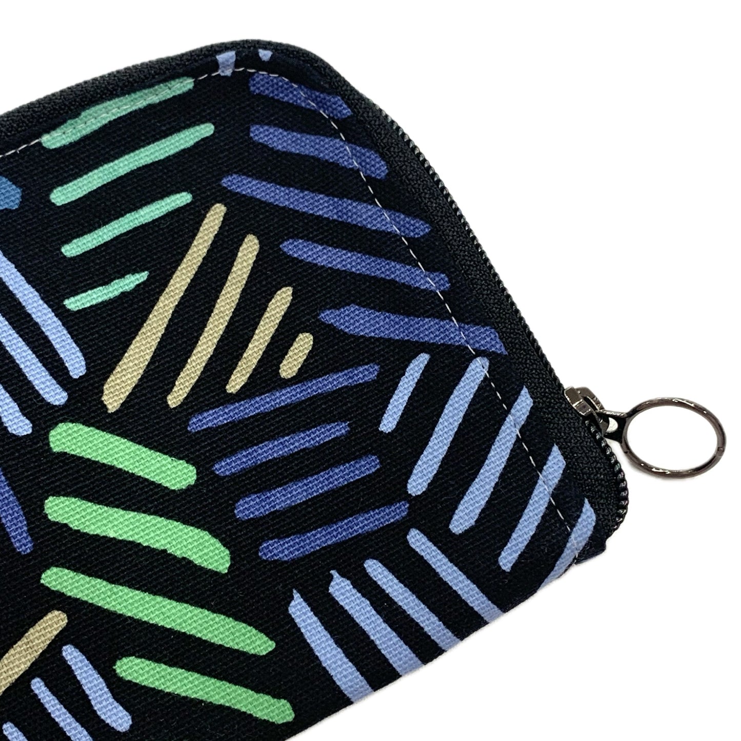OH SEW ROSY: Wallets/Purses- Blue Green Dash