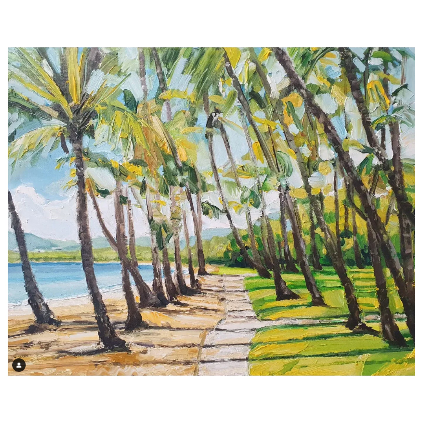 Mark Skelcher Artist - "Palm Cove Palms"- Canvas Print