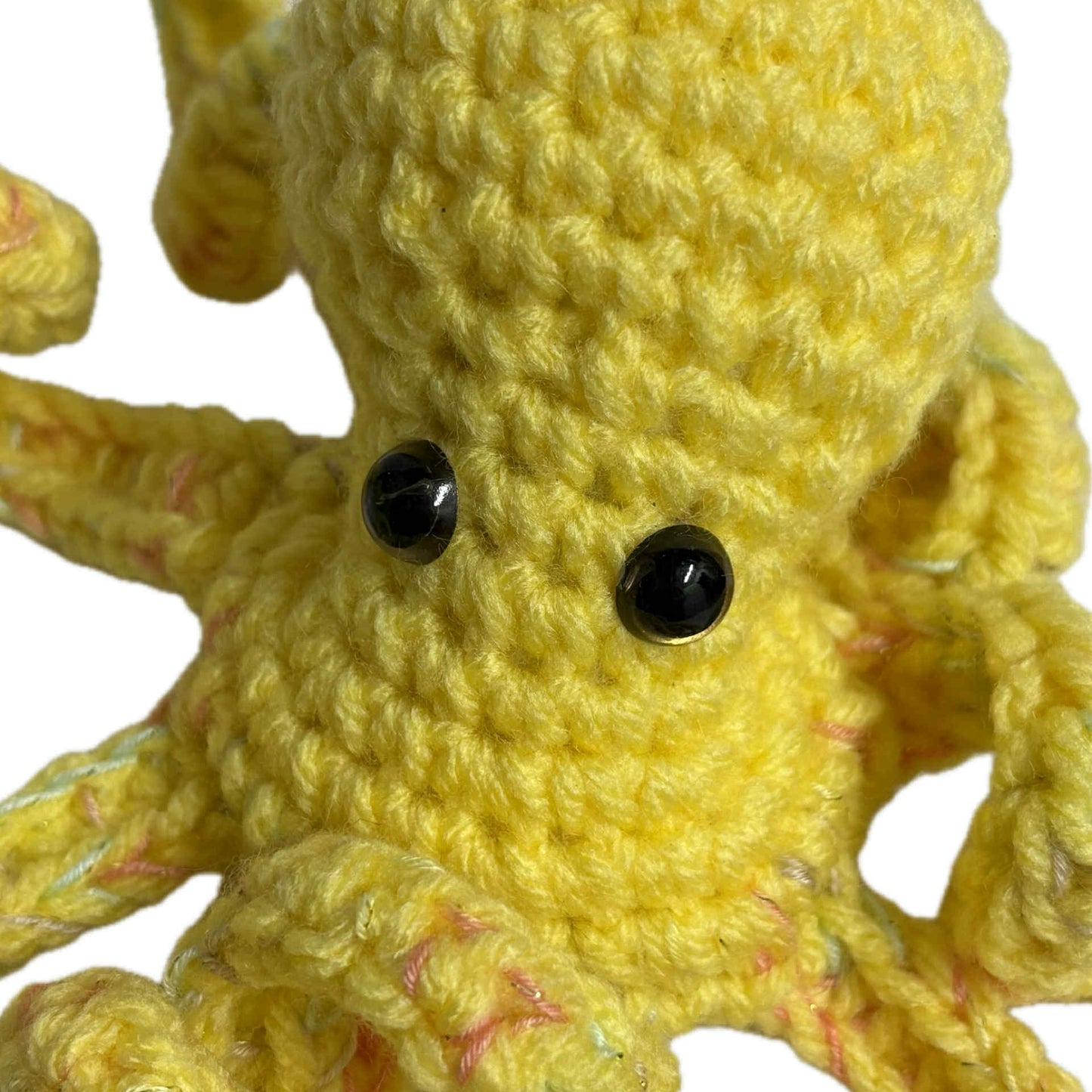 BEAKNITS- CROCHETED OCTOPUS - Bright Pastel Yellow