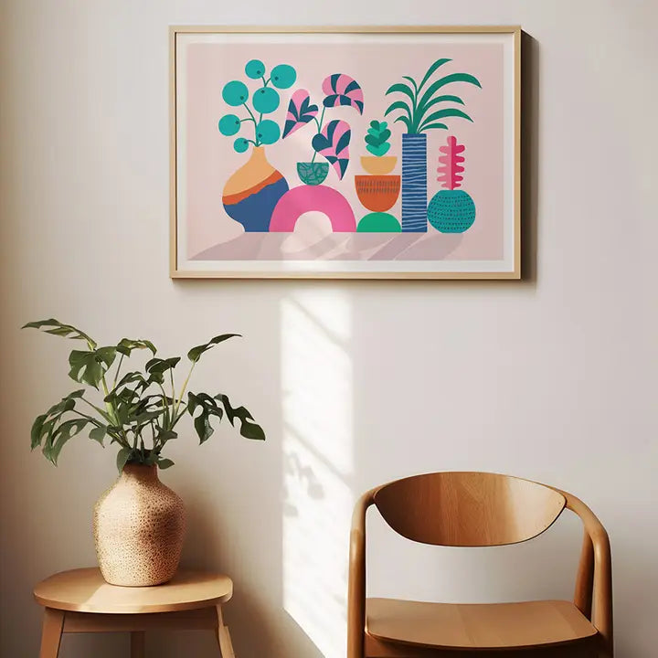 3 BIRDIES STUDIO- "House Plants" A5 Art Print