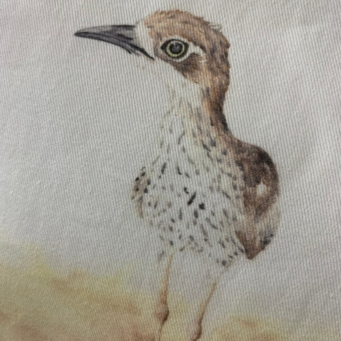 Shanna Trees Creations- "Curlew" Organic Cotton Zip Pouches- White
