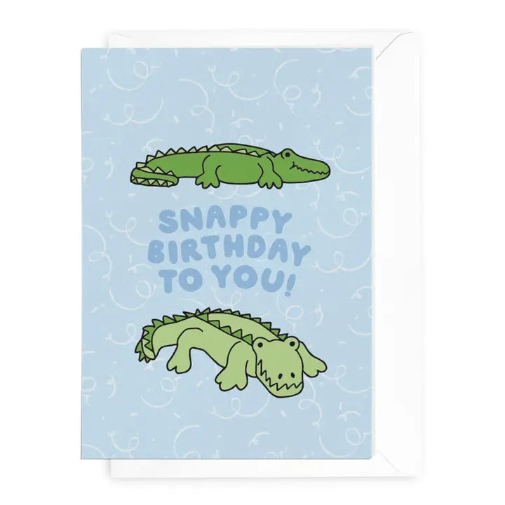 DAYMAKER STATIONERY- "Snappy Birthday " - Crocodile Card