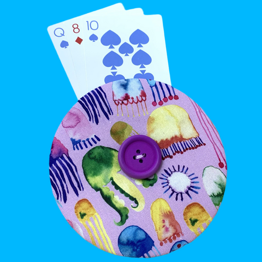OH SEW ROSY: Playing Card Holders- JELLYFISH