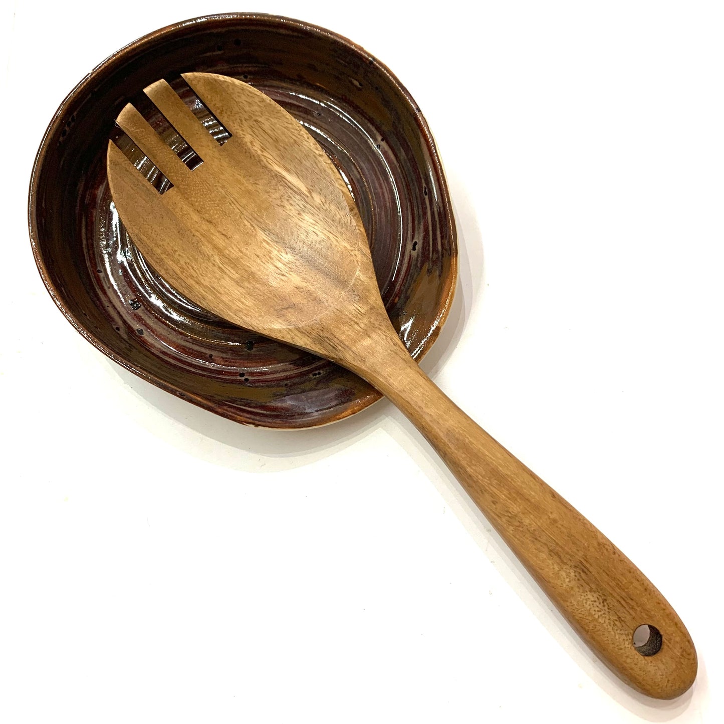 POTTERESS BY ALICIA - Spoon Rest - All Brown