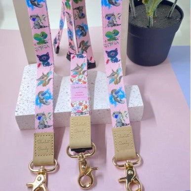 SHERBET CANDY- Aussie Animals- Deluxe Fabric Lanyard