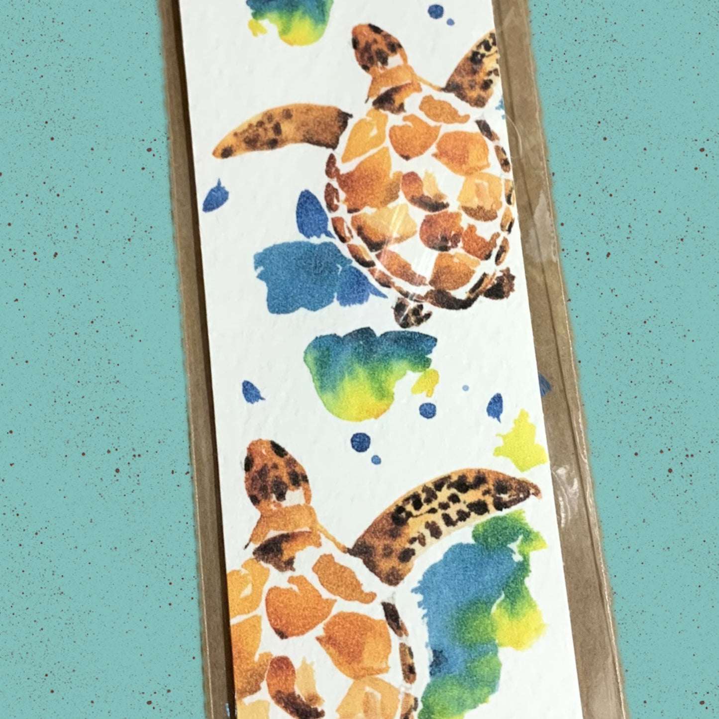 ESZTER'S CREATIONS- "Turtles" Bookmark- Textured Paper