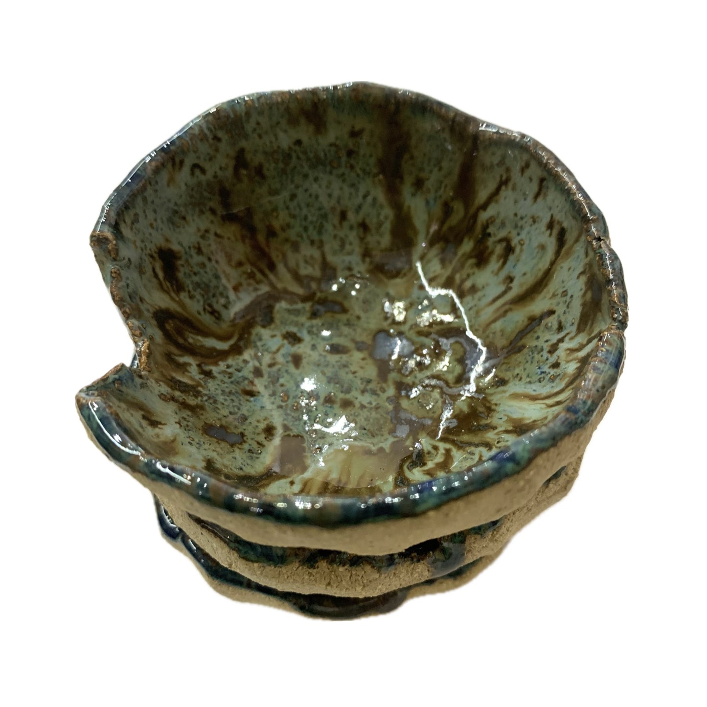 POTTERESS BY ALICIA - Small Bowl Sets- Dark Blue/Brown #2