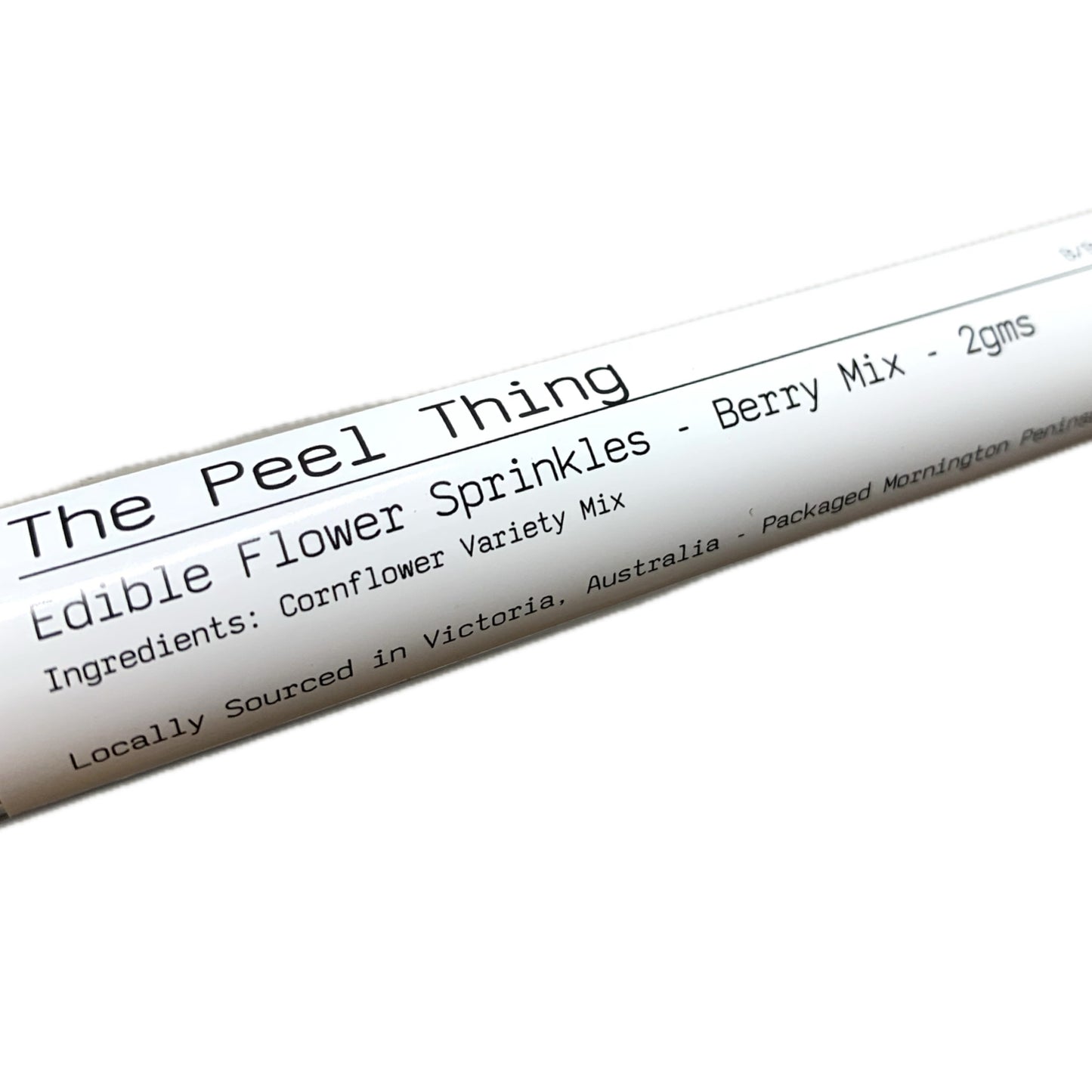 The Peel Thing- Edible Flower Sprinkles- “Berry Mix” - Gift Size Test Tube