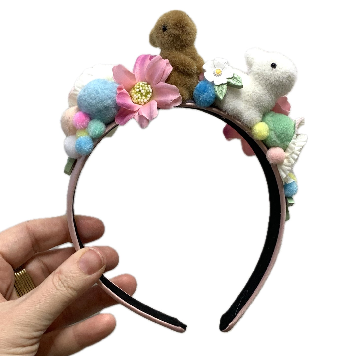 THIS BIRD HAS FLOWN- "BUNNIES & FLOWERS" EASTER FESTIVE HEADBAND