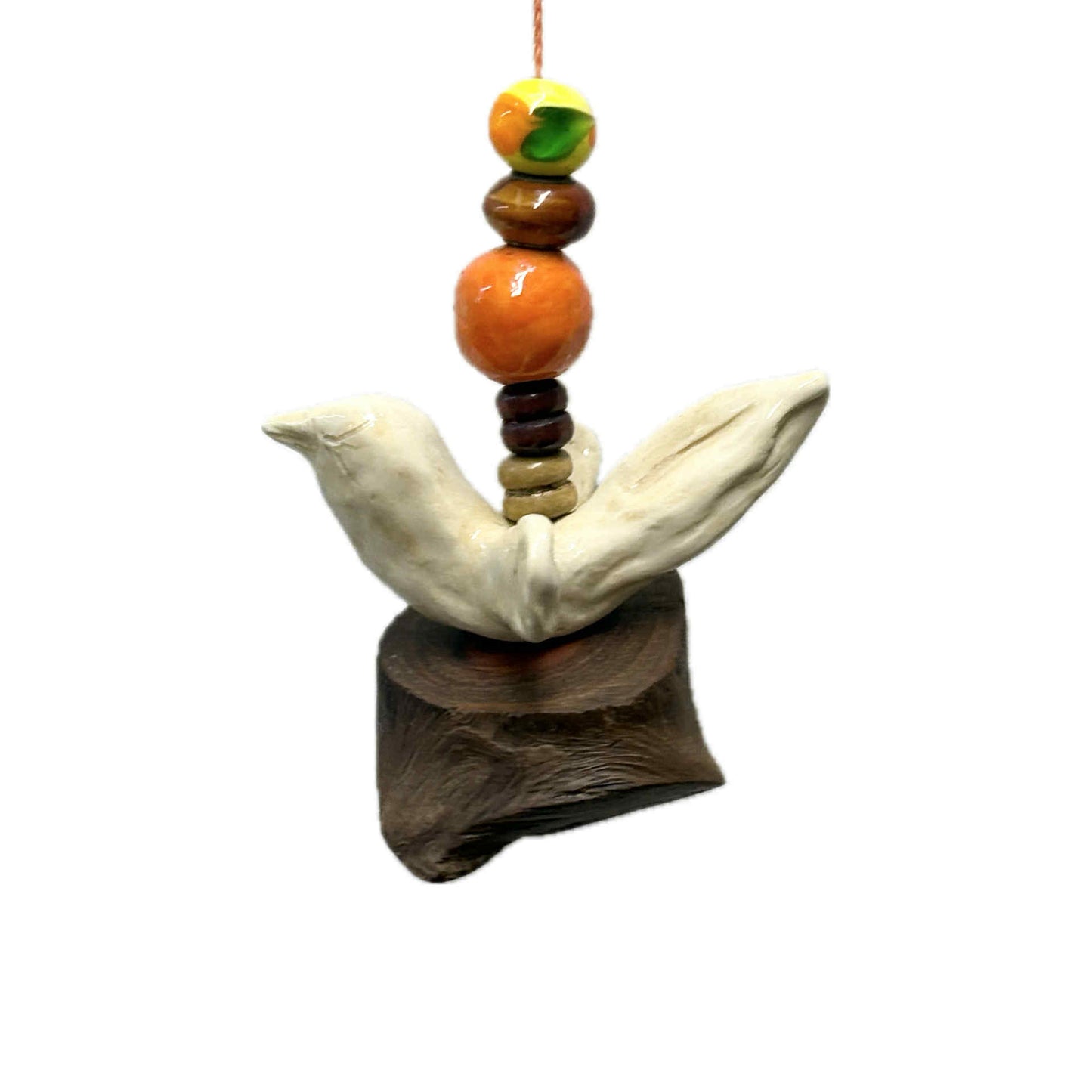 INSPIRED BY NATURE - Ceramic Bird Hanger – Moreton Bay Ash and Terracotta Tones
