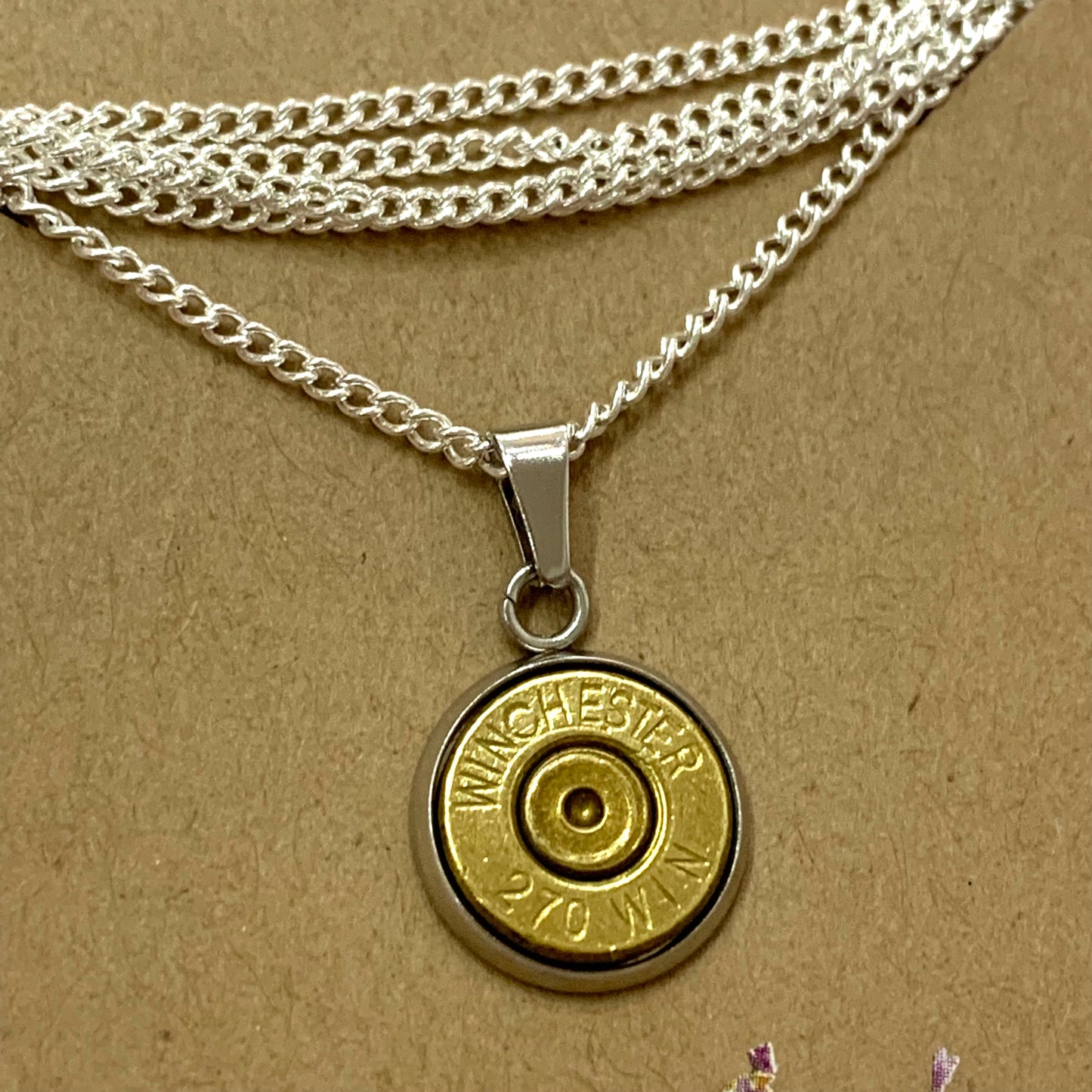 WILD BRASS- Pendant Necklace with Brass Primer