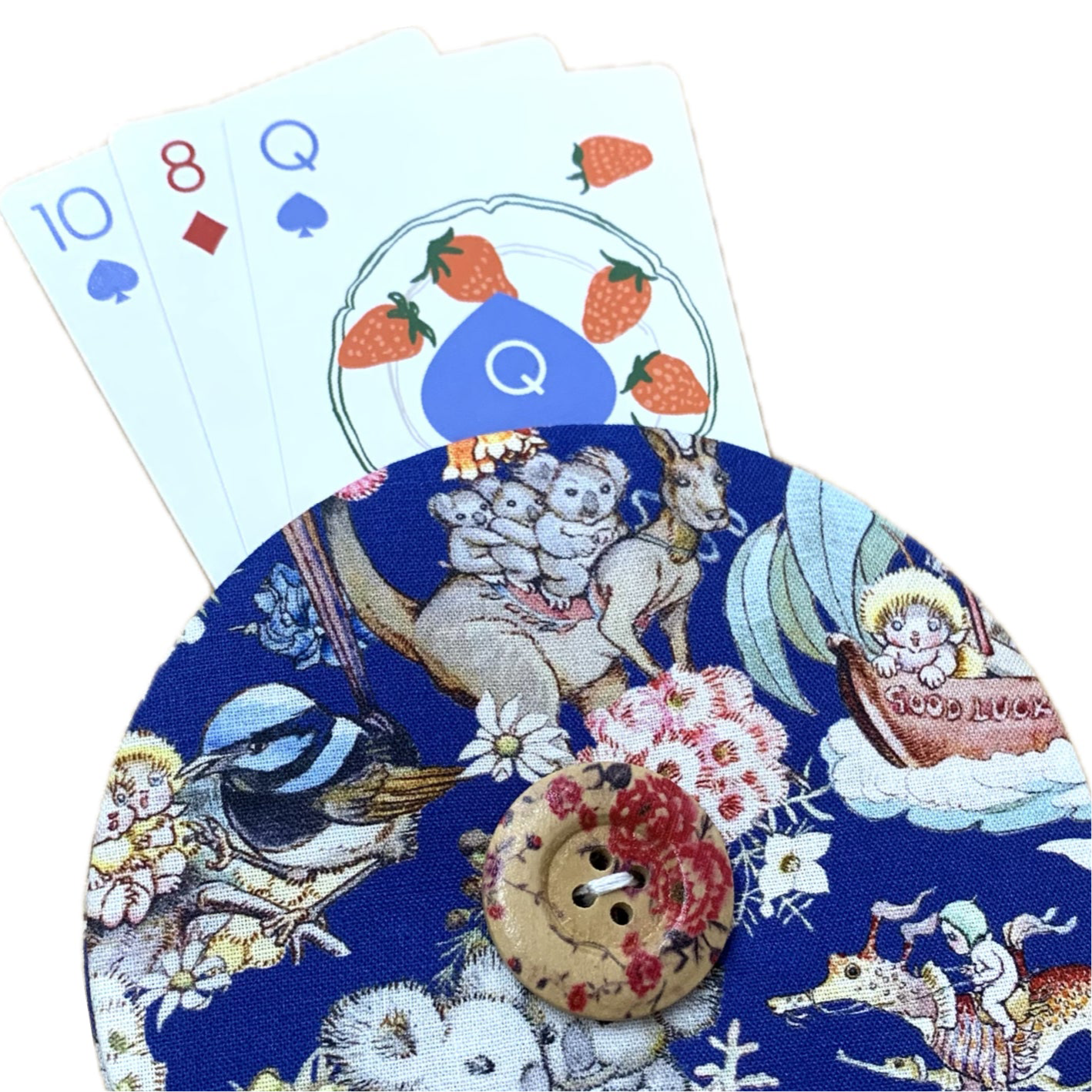 OH SEW ROSY: Playing Card Holders- BLUE MAY GIBBS