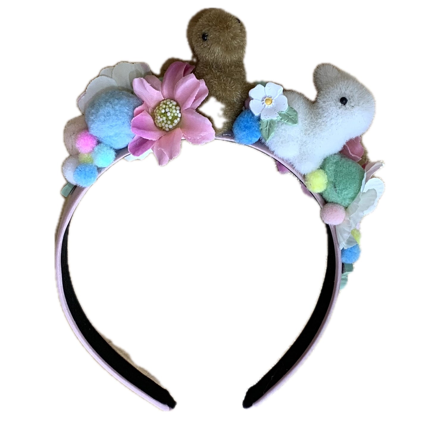 THIS BIRD HAS FLOWN- "BUNNIES & FLOWERS" EASTER FESTIVE HEADBAND