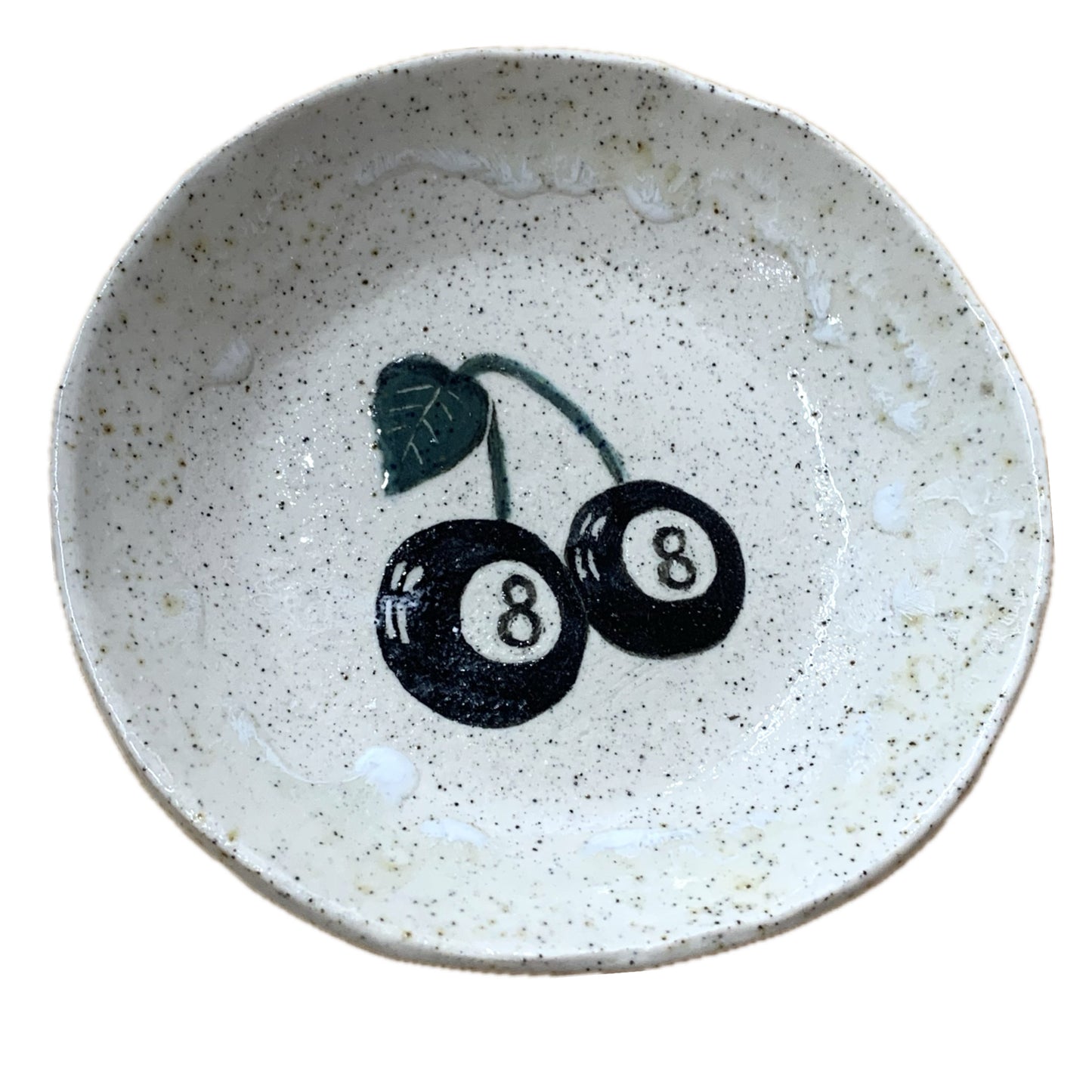 BELOVED POTTERY - Drawing Plate- Eight Ball Cherries