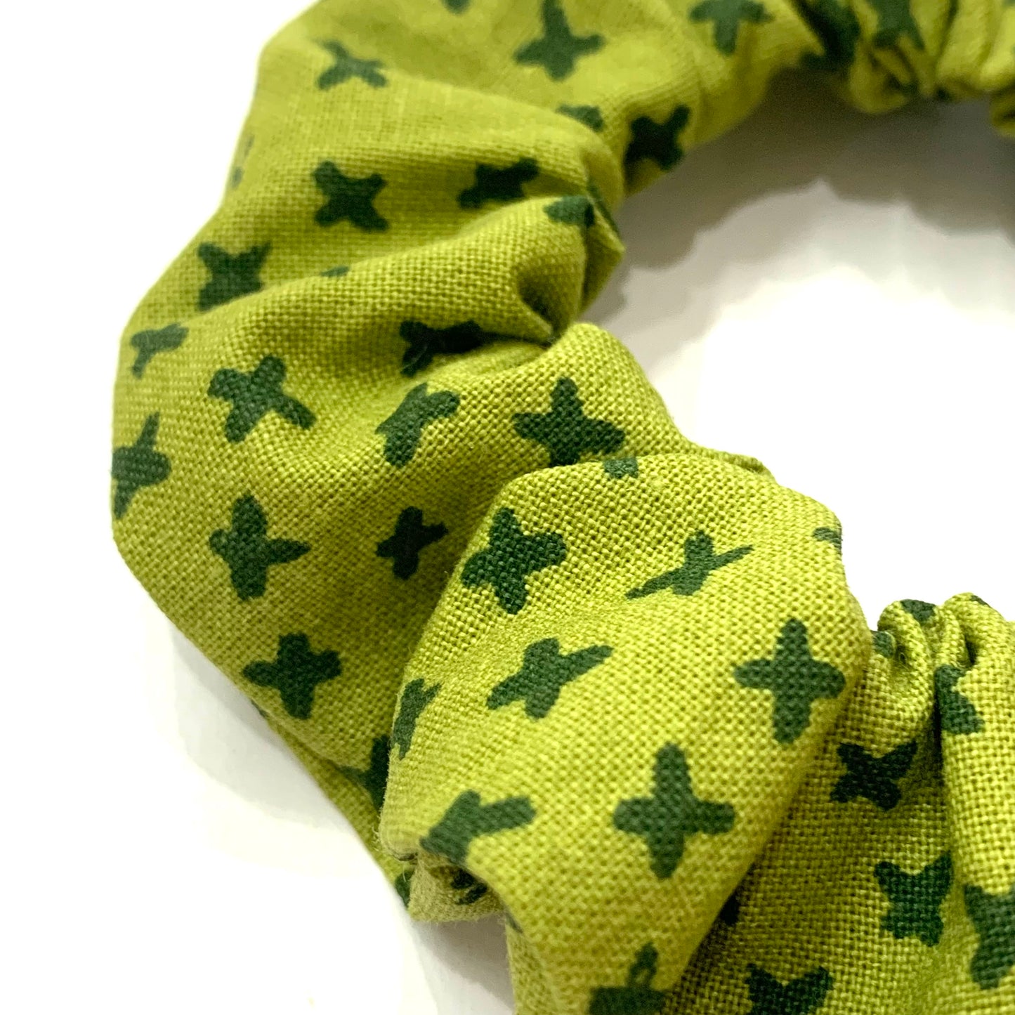 MUMMA WHOOPEE - "Green X" REGULAR SCRUNCHIES