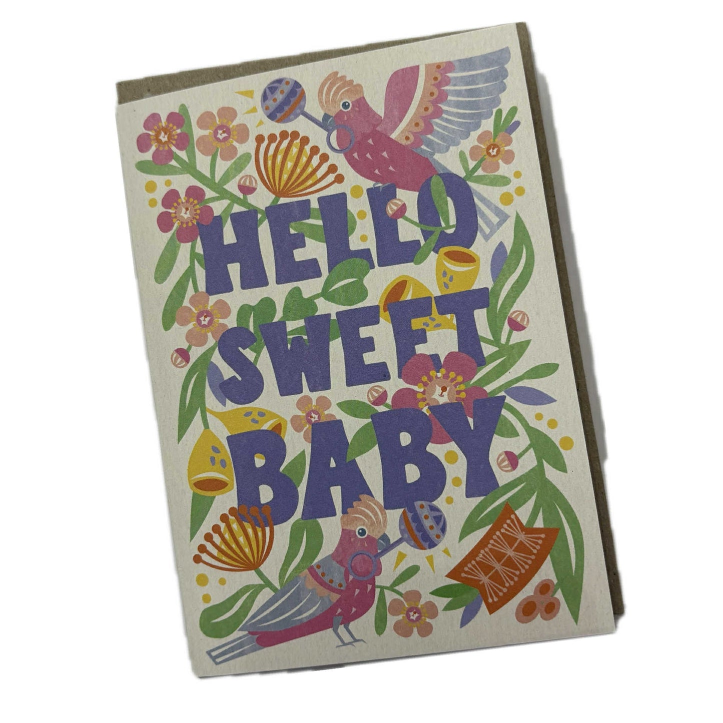 EARTH GREETINGS- Baby Galahs Card