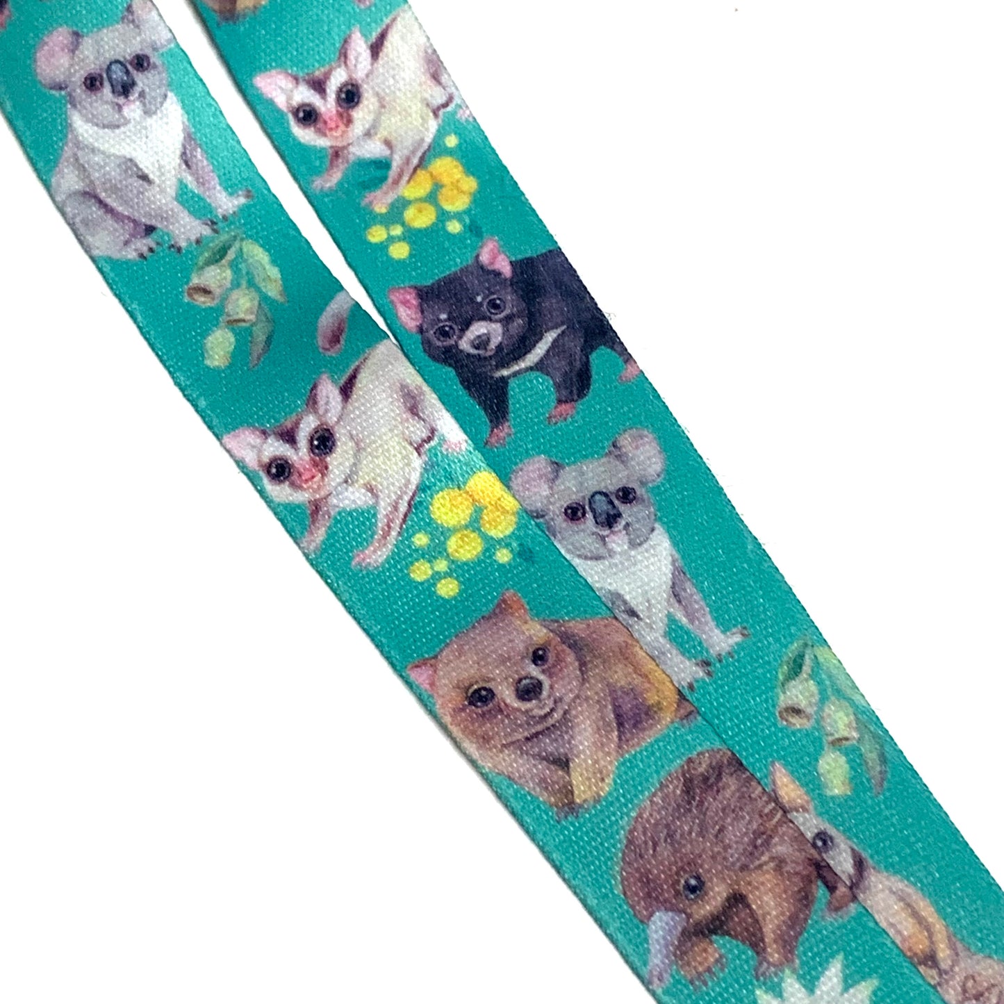 WATERCOLOURS BY CAT- Australian Animal Lanyard- Green