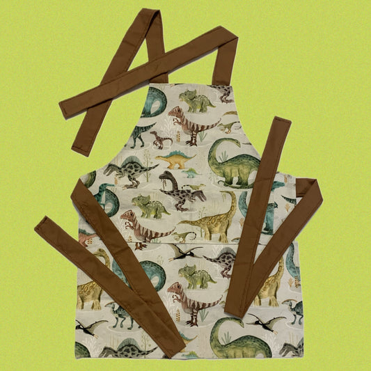 Teacups n Quilts - Dinosaurs- Kids Apron