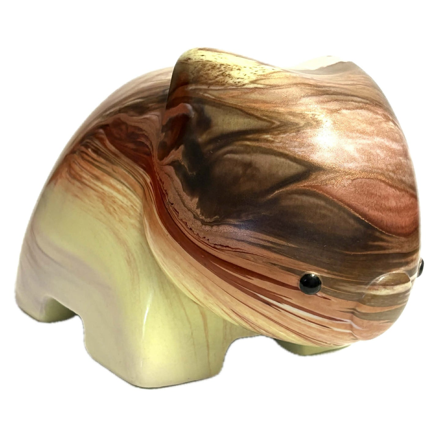 PETE CROMER - RESIN WOMBAT Natural #1 -- Caramel Banana Waffle