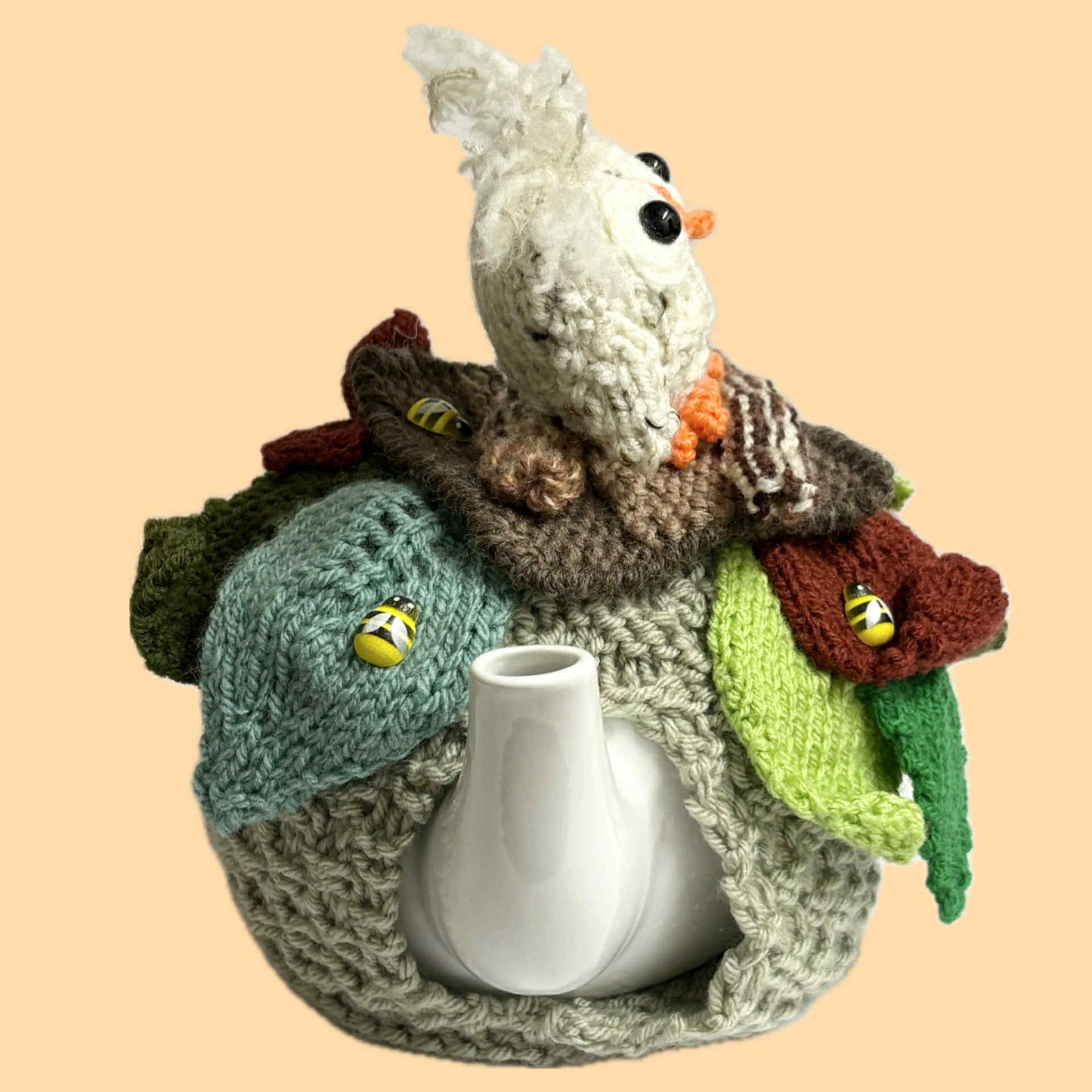 BEAKNITS- CROCHET TEA COSY -Owl