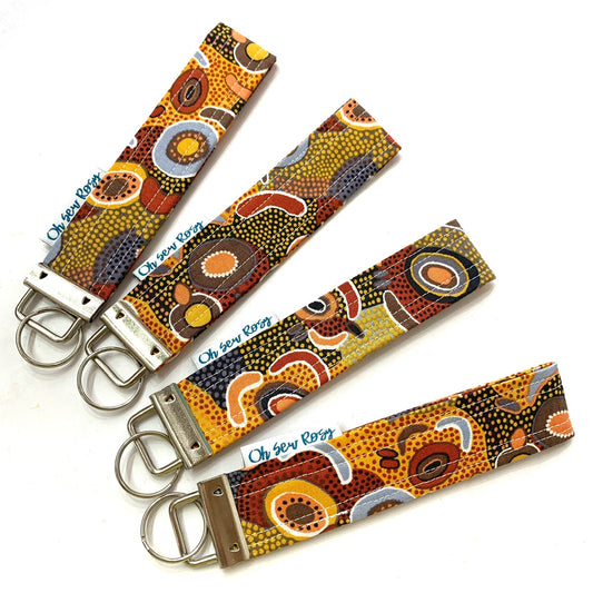 OH SEW ROSY: KEY FOBS/WRISTLET- DESERT DREAMING (WARLUKURLANGU)