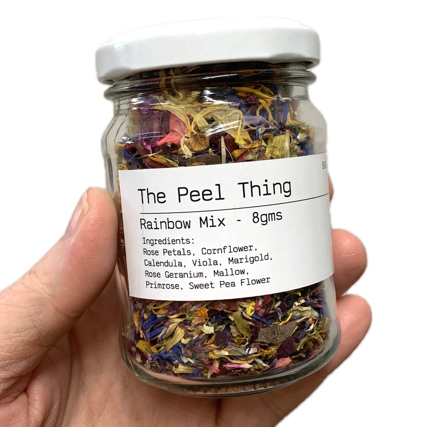 The Peel Thing- Edible Flower Sprinkles- “Rainbow Mix”