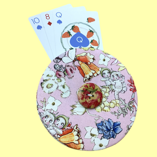 OH SEW ROSY: Playing Card Holders- PINK MAY GIBBS