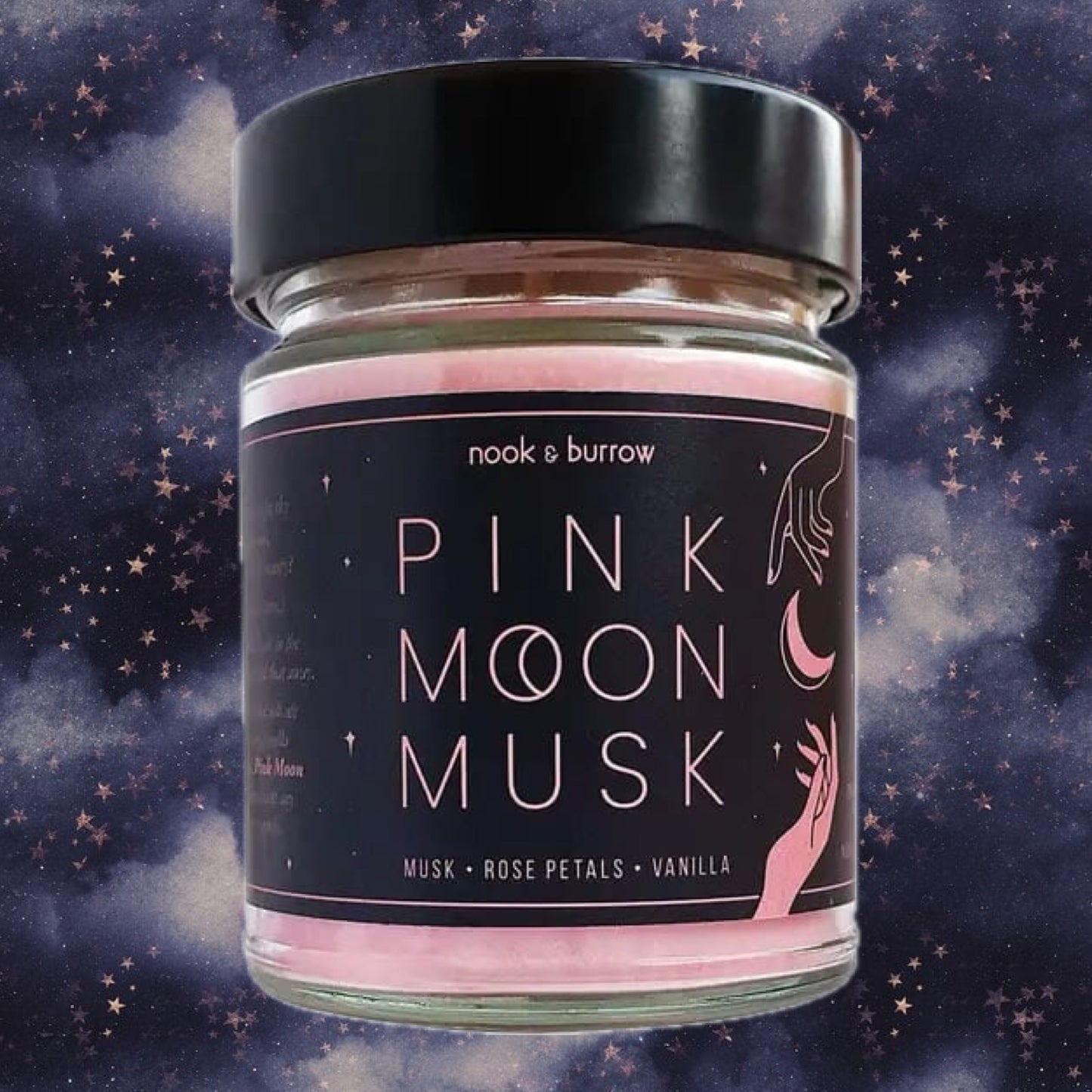 NOOK & BURROW- "Pink Moon Musk"- Candle