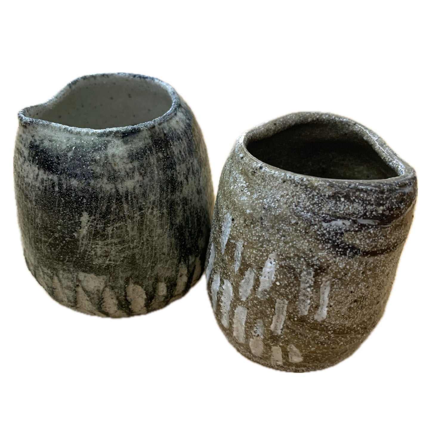 BELOVED POTTERY -Small Vase/Jug #1- Black/Grey