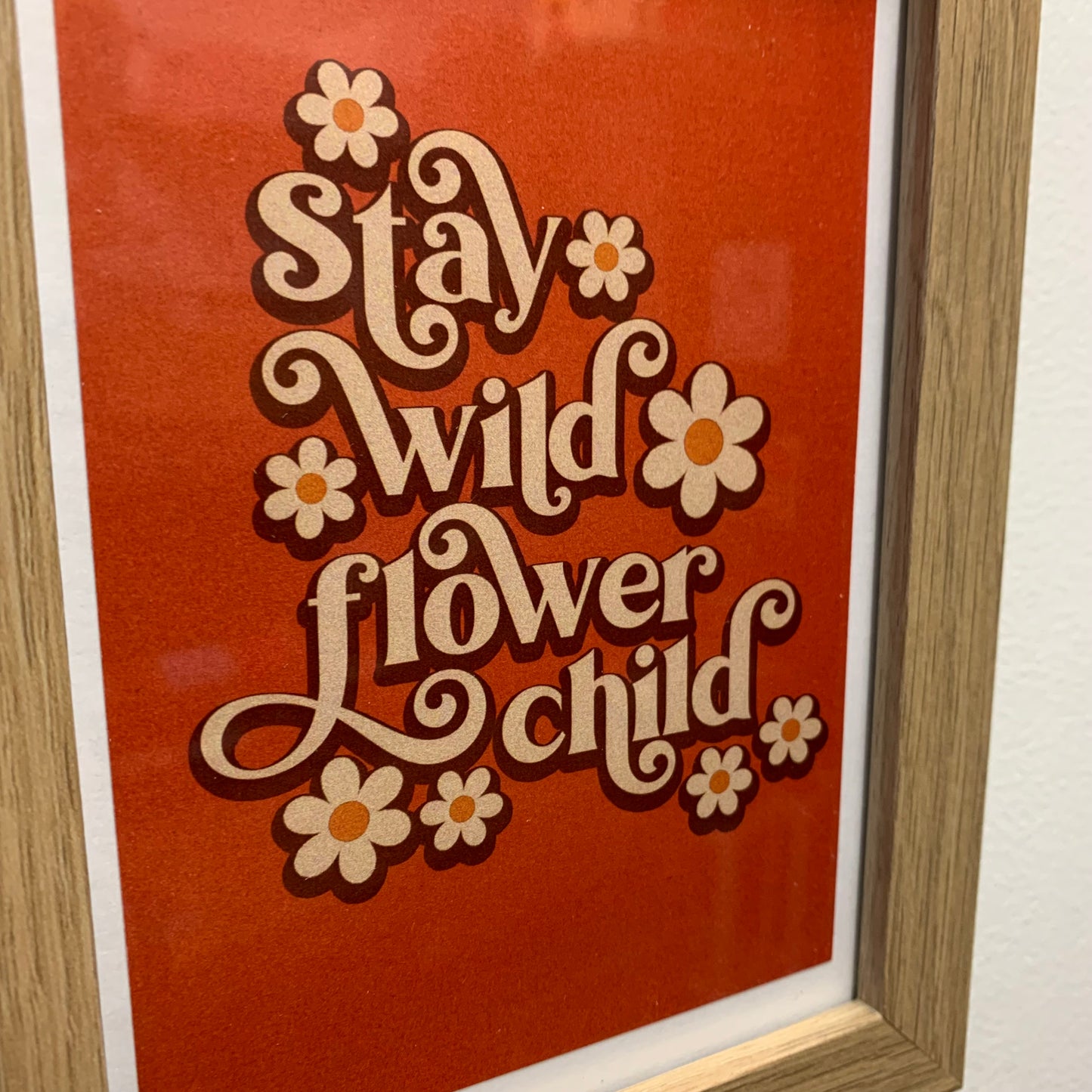 AHD PAPER CO - "Flower Child" - Framed Image By Oopsy Daisy