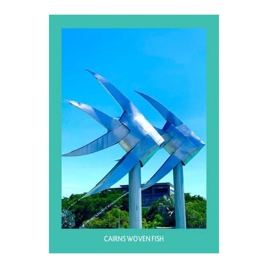 MAKIN' WHOOPEE - WOVEN FISH- POSTCARD