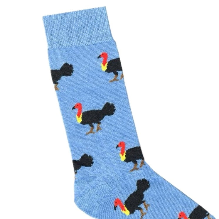 LAFITTE - BRUSH TURKEY SOCKS - BLUE COTTON